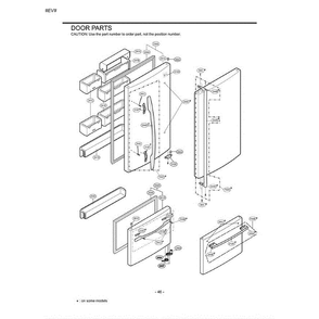 Section 5 Diagram and Parts List for LRBC22522WW ASWCLGG LG Refrigerator