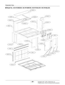 Diagram 2 Diagram and Parts List for AK-W150LC00 ADGBLCL LG Air Conditioner
