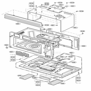 Part Location Diagram of 383EW1A136B LG PARTS ASSEMBLY