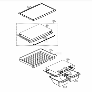 Refrigerator Parts Diagram and Parts List for 78039 AWBCSE5 LG Refrigerator