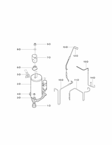 Compressor Parts Diagram and Parts List for 58075184700  Kenmore Air Conditioner