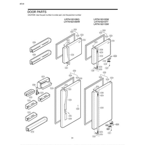 Section 11 Diagram and Parts List for LRTN19310BQ ABICLGA LG Refrigerator