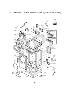 Diagram 1 Diagram and Parts List for TCWM2013CS3  LG Washer