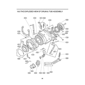 Section 4 Diagram and Parts List for WD-3274RHD AOWEEUS LG Washer