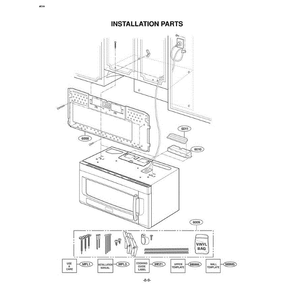 Section 3 Diagram and Parts List for LMVM2075SW AWHELGA LG Microwave Oven Combo