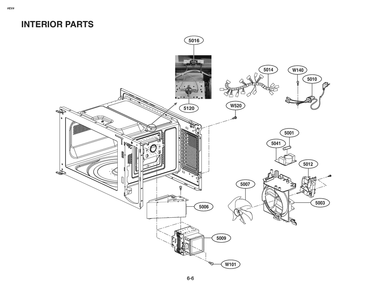 Interior Parts Diagram and Parts List for MSER0990S CSTELGA LG Miscellaneous