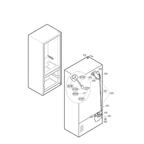 Ice Maker Diagram and Parts List for LFX25971SB 00 LG Refrigerator