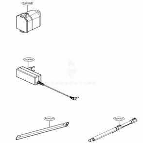 Battery Diagram and Parts List for A927KGMS AIGELGA LG Canister Vacuum