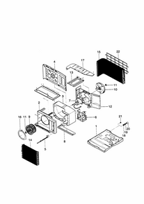 Air Handling And Cycle Diagram and Parts List for 58079184890  Kenmore Air Conditioner