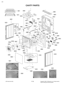Cavity Parts Diagram and Parts List for FS1787US AS6LSTD LG Range