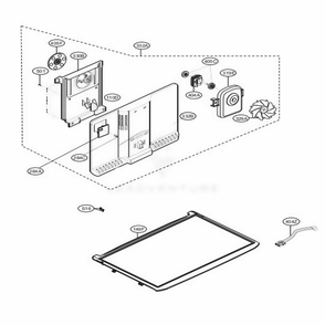 Freezer Parts Diagram and Parts List for LTCS20120W ASWCNA0 LG Refrigerator