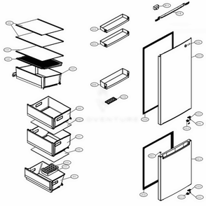 Main 2 Diagram and Parts List for LRBNC1104S ASTCNA0 LG Refrigerator