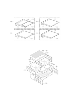 Refrigerator Parts Diagram and Parts List for LFXS24566S 00 LG Refrigerator