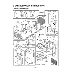 Section 3 Diagram and Parts List for DH40 AWYAWMT LG Dehumidifier
