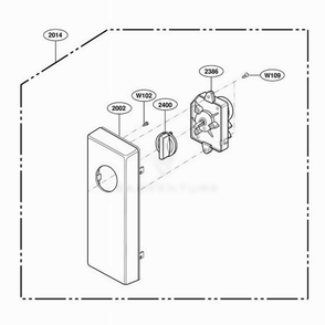 Control Panel Parts Diagram and Parts List for RCS10DA AGREAMA LG Wall Oven
