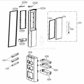 Part Location Diagram of ABH74899823 LG BUTTON ASSEMBLY