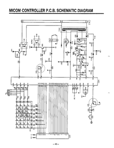 Micom Controller/schematic Diagram Diagram and Parts List for MA-844M  LG Microwave