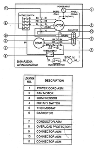 Wiring Diagram Diagram and Parts List for LW-A0511CL  LG Air Conditioner