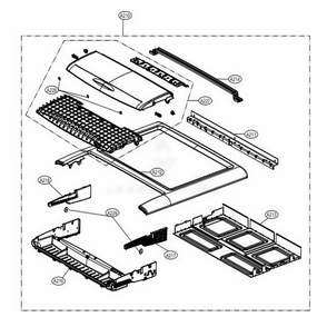Plate Assembly Diagram and Parts List for DLGX9001V ASSEEUS LG Washer