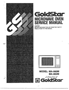 Microwave Oven/front Cover Diagram and Parts List for MA-860M  LG Microwave