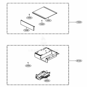 Icemaker Diagram and Parts List for SKSCF1801P ASWCNA0 LG Range