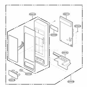 Part Location Diagram of 6871W2S084Y LG PCB Assembly,Sub