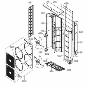 Mechanical Parts And Panels Diagram and Parts List for ARUN060GSS4 EWGBLUS LG Air Conditioner