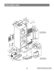 Ifbase Assembly Compressor Diagram and Parts List for LRKNS1205V ANSCNA0 LG Refrigerator