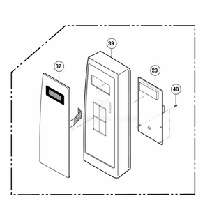 Controller Parts Diagram and Parts List for NNS723WL KWHEMAT LG Range