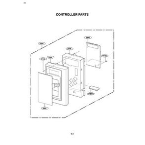 Section 7 Diagram and Parts List for LMV1635SB ABKELGA LG Microwave Oven Combo