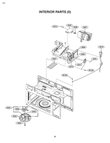 Interior Parts 2 Diagram and Parts List for MVTV1640 CWHEGEU LG Range