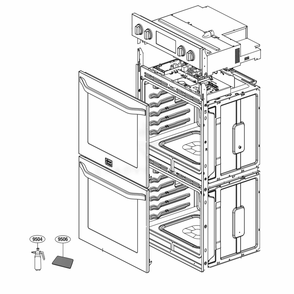 Main Diagram and Parts List for LSWD300BD AB6LSTD LG Range
