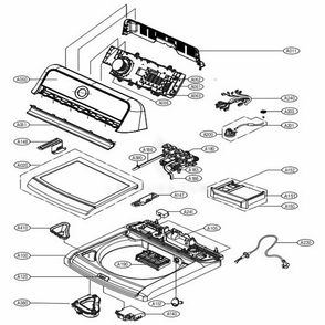 Part Location Diagram of AGL75454504 LG PANEL ASSEMBLY,FRONT