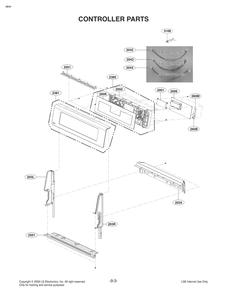 Controller Parts Diagram and Parts List for FG4753LS ASTELGA LG Range