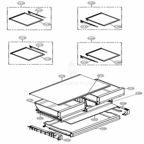 Refrigerator Parts Diagram and Parts List for LFXC22596D ASBCNA2 LG Refrigerator
