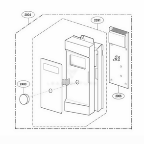 Controller Parts Diagram and Parts List for JVM1490BH ABKEGEU LG Range