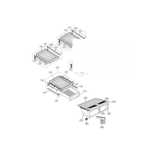 Refrigerator Diagram and Parts List for LFX23961SB 00 LG Refrigerator