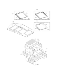 Part Location Diagram of MHL62832902 LG SHELF,NET
