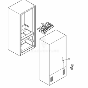 Icemaker Parts Diagram and Parts List for LFC24770ST ASTCNA1 LG Refrigerator