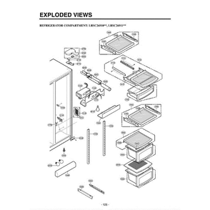 Section 5 Diagram and Parts List for LRSC26910TT ATICLGA LG Refrigerator