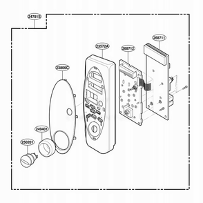 Part Location Diagram of 3806W1G004L LG Deco, (control panel deco)