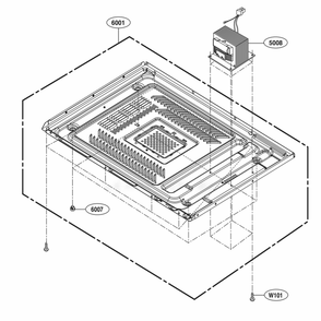 Base Plate Parts Diagram and Parts List for LCRT2010ST CSBETAR LG Microwave