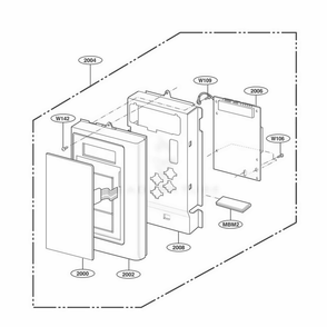 Part Location Diagram of 3572W1A173A LG PANEL,CONTROL