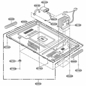 Part Location Diagram of 6170W1D028A LG TRANSFORMER,HIGH VOLTAGE