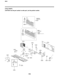 Cycle Parts Diagram and Parts List for GR-J248MSYM ASTCNA1 LG Refrigerator