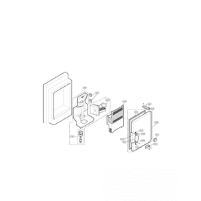 Ice Bank Diagram and Parts List for LFX25980ST 00 LG Refrigerator