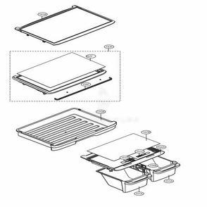 Refrigerator Parts Diagram and Parts List for LTCS24223B AWBCNA7 LG Refrigerator