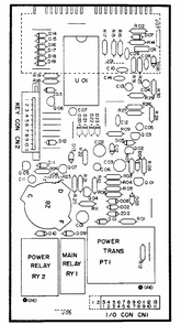 Power And Control Circuit Board Diagram and Parts List for 7218853180  Kenmore Microwave