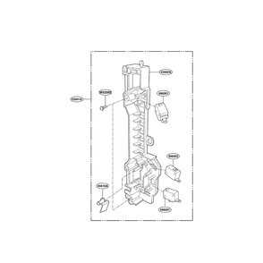 Latch Board Diagram and Parts List for LMV2083SB 00 LG Microwave