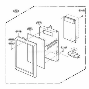 Part Location Diagram of 6638W1YB10D LG MEMBRANE